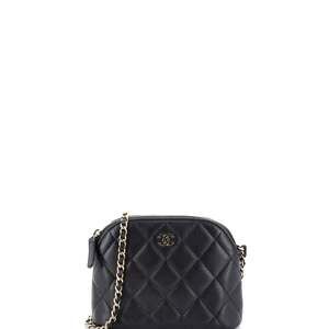 Chanel Cc Dome Zip Clutch With Chain #241256C43B